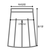 사이즈 차트 가이드 이미지